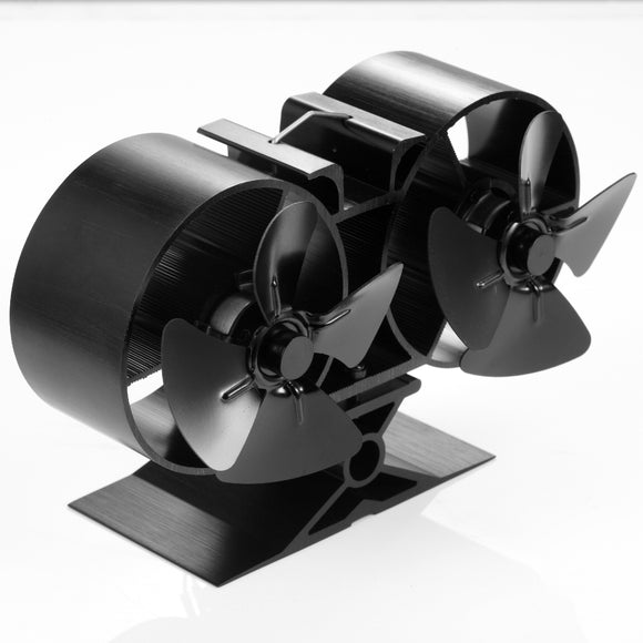 8 Blade Double Mini Heat Powered Stove Fan