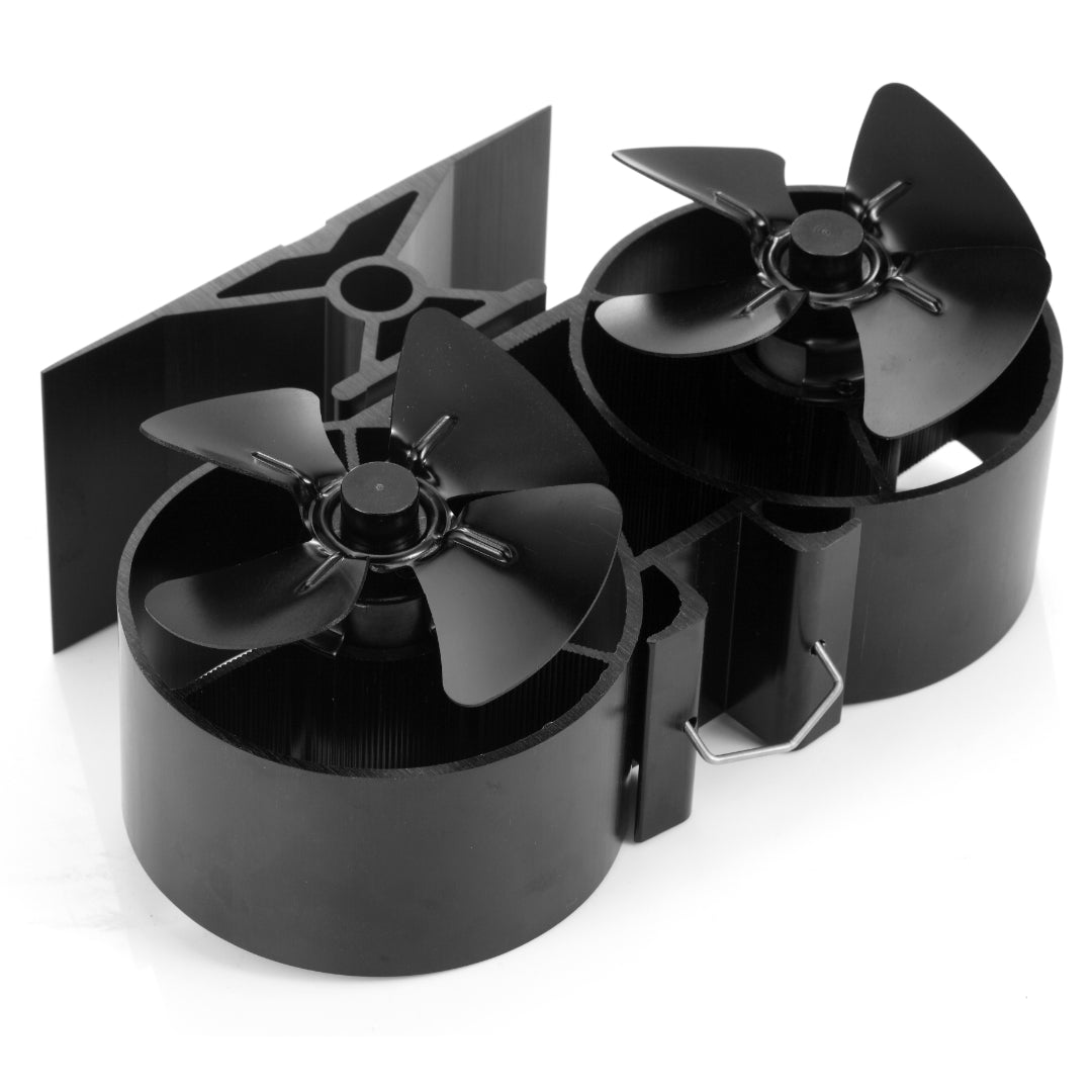 8 Blade Double Mini Heat Powered Stove Fan