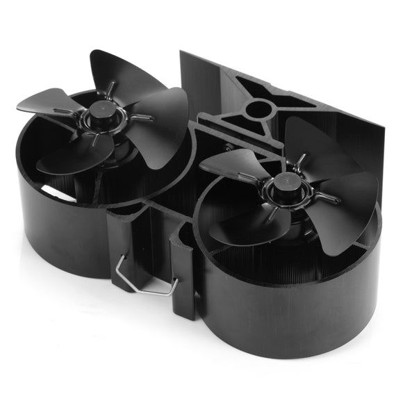 8 Blade Double Mini Heat Powered Stove Fan
