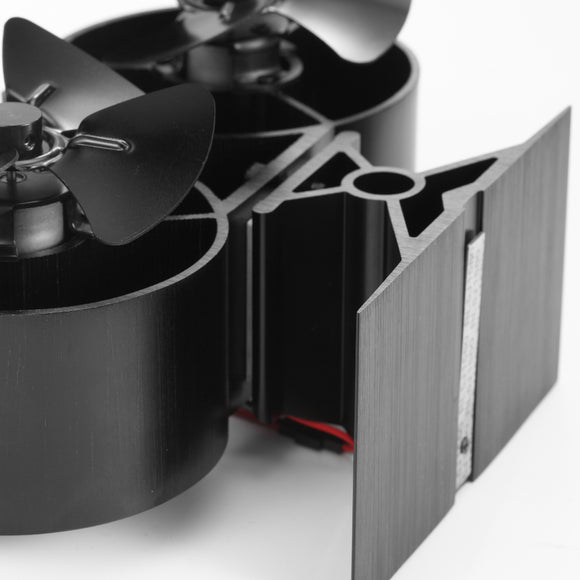 8 Blade Double Mini Heat Powered Stove Fan