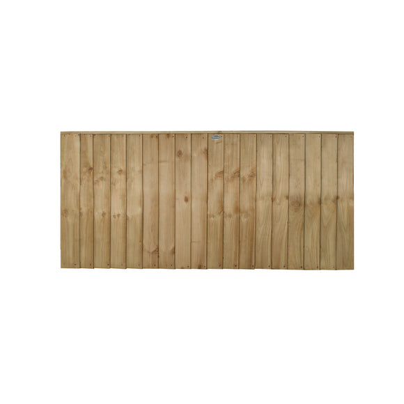 Pressure Treated Closedboard Fence Panel 6ft x 3ft (1.83m x 0.93m) - Pack of 3 (Delivery Only)