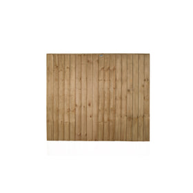 Pressure Treated Closedboard Fence Panel 6ft x 5ft (1.83m x 1.54m) - Pack of 3 (Delivery Only) - 0