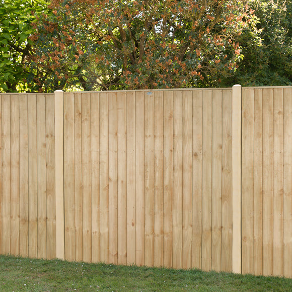 Pressure Treated Closedboard Fence Panel 6ft x 6ft (1.83m x 1.85m)  - Pack of 3 (Delivery Only)