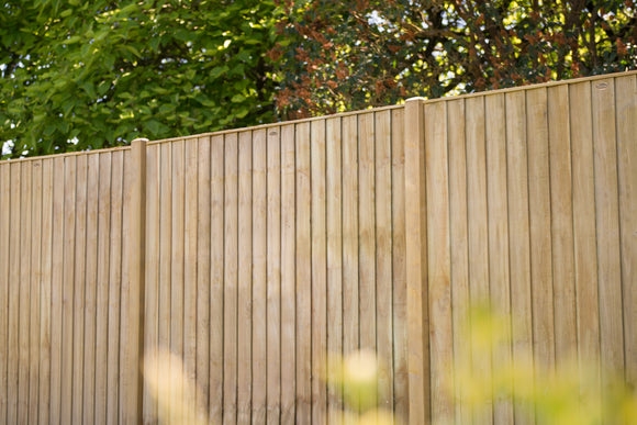 Pressure Treated Closedboard Fence Panel 6ft x 6ft (1.83m x 1.85m)  - Pack of 3 (Delivery Only)