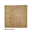 Pressure Treated Closedboard Fence Panel 6ft x 6ft (1.83m x 1.85m)  - Pack of 3 (Delivery Only)-2
