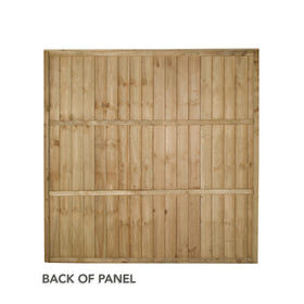 Pressure Treated Closedboard Fence Panel 6ft x 6ft (1.83m x 1.85m)  - Pack of 3 (Delivery Only) - 0