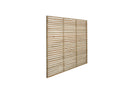 Pressure Treated Contemporary Slatted Fence Panel 1.8m x 1.8m - Pack of 3 (Delivery Only)-3