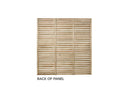 Pressure Treated Contemporary Slatted Fence Panel 1.8m x 1.8m - Pack of 3 (Delivery Only)-4