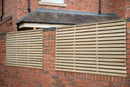 Pressure Treated Contemporary Double Slatted Fence Panel 1.8m x 0.9m  - Pack of 3  (Delivery Only)-2