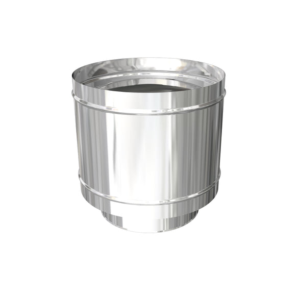 DTW Anti Down Draught Cowl 6 Inch SS