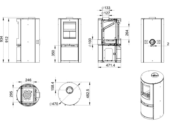 Astbury Ecodesign Freestanding Stove