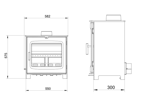 Woodford Chadwick 12 Wood Burning / Multi Fuel Stove