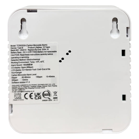 Dura Flue Carbon Monoxide Alarm Detector