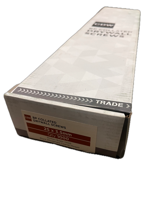 COLLATED DRYWALL SCREW 3.5MM BLACK (1000PCS)