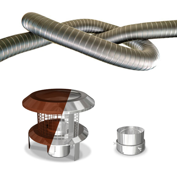 Dura Flue 904 30yrs Warranty Kit 6 Inch