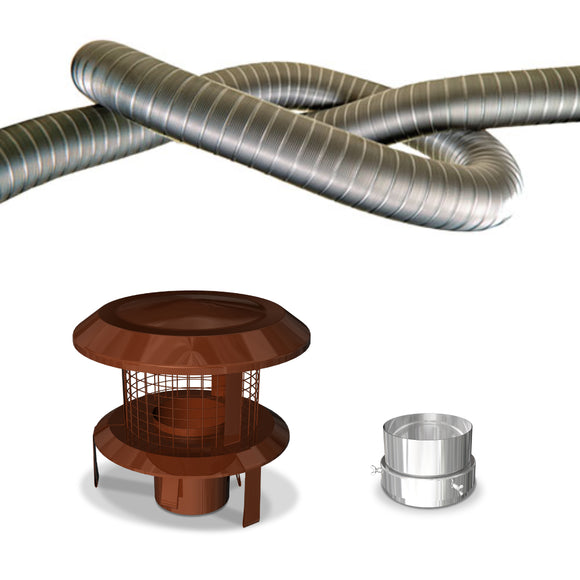 Dura Flue 904 30yrs Warranty Kit 6 Inch