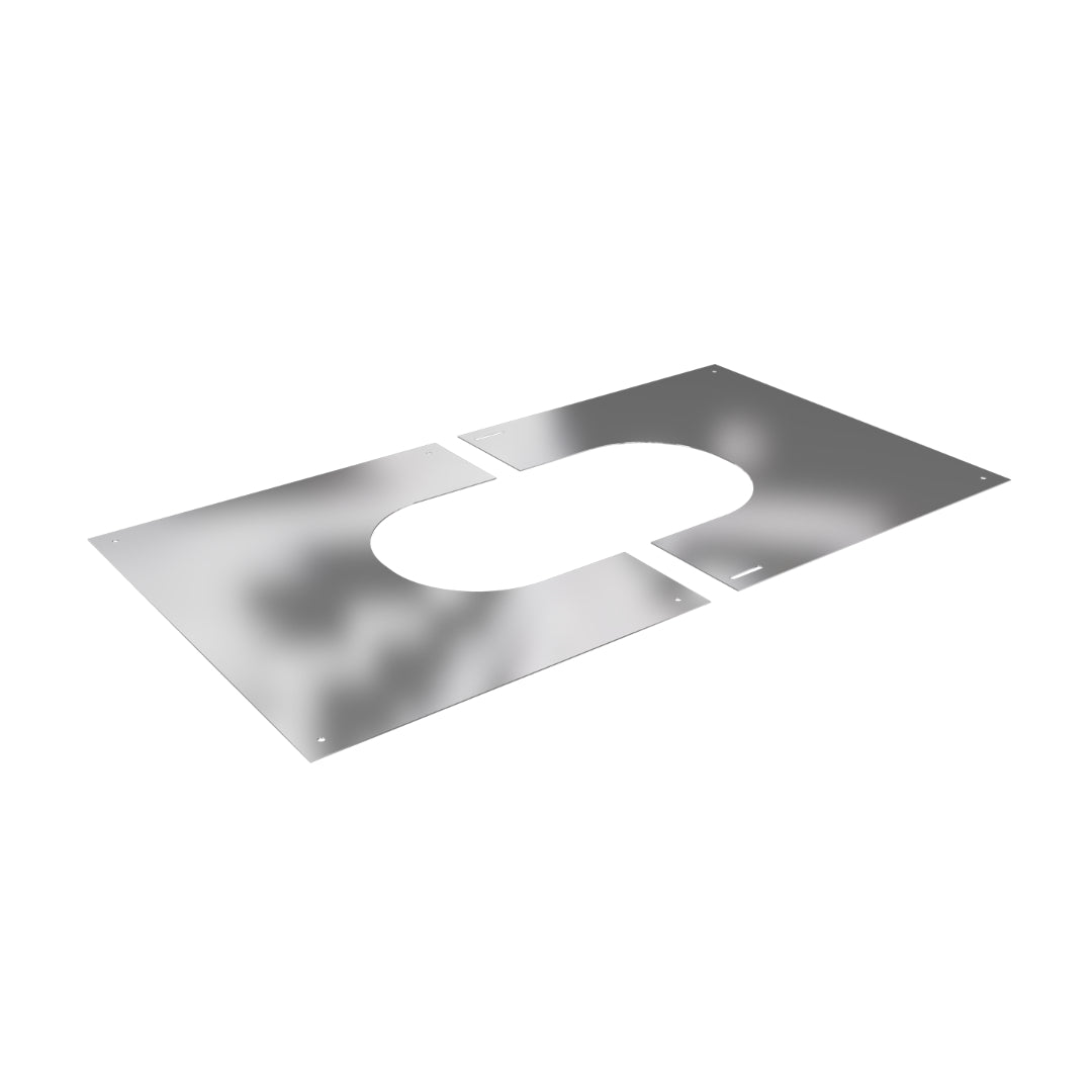 DTW 2 Part 30-45 Degree Square Finishing Plate 6 Inch SS