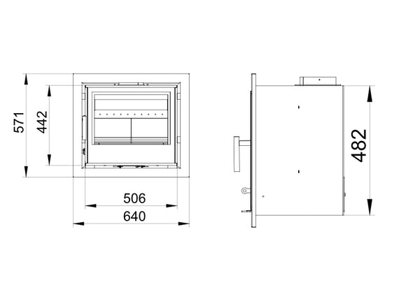 Woodford Lovell C500 Inset Stove