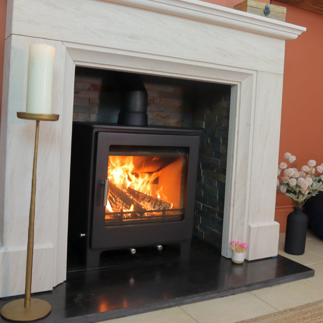 Woodford Lowry 5XL Widescreen Wood Burning / Multifuel Ecodesign Stove - 0