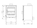 Woodford Lowry 5X Wood Burning / Multifuel Ecodesign Stove-6