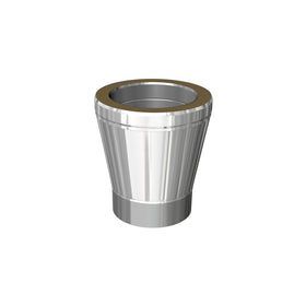 DTW Single to Twin Wall Adapter Conical 6 Inch SS