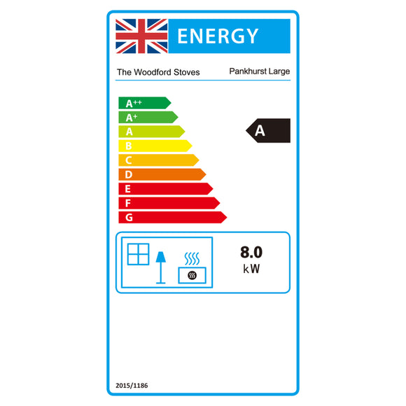 Woodford Pankhurst Large 5kW Wood Burning Ecodesign Stove