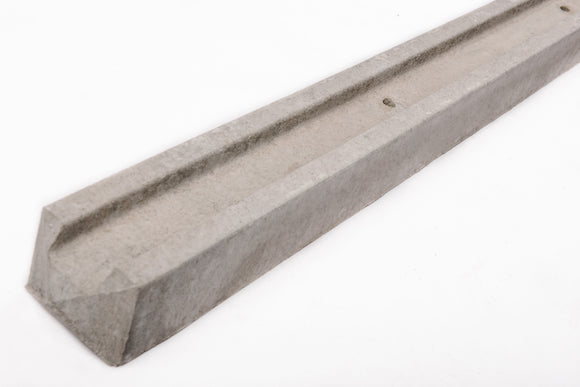 SLOTTED CONCRETE END FENCE POST - 8FT