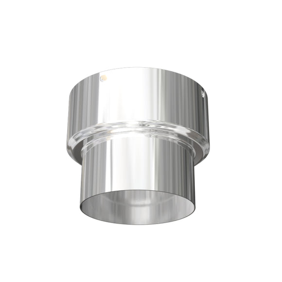 Push Fit Stove Flue Pipe Increasing Adapter 5-6 Inch