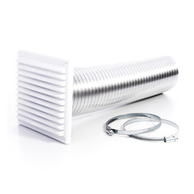 Rytons 4 Inch Direct Ventilation Kit with 6x6 Louvre Grille