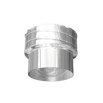 Screw Fit Stove Flue Pipe Adapter 5 Inch