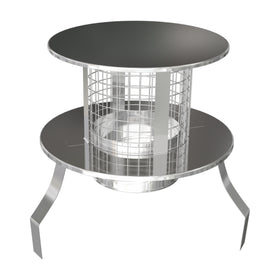 Stainless Steel Screw Fit Pot Hanger Rain Cap 6 Inch