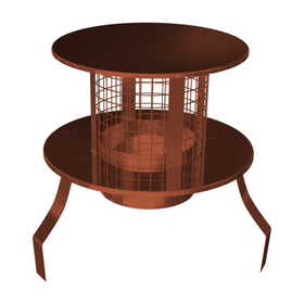 Terracotta Screw Fit Pot Hanger Rain Cap 6 Inch