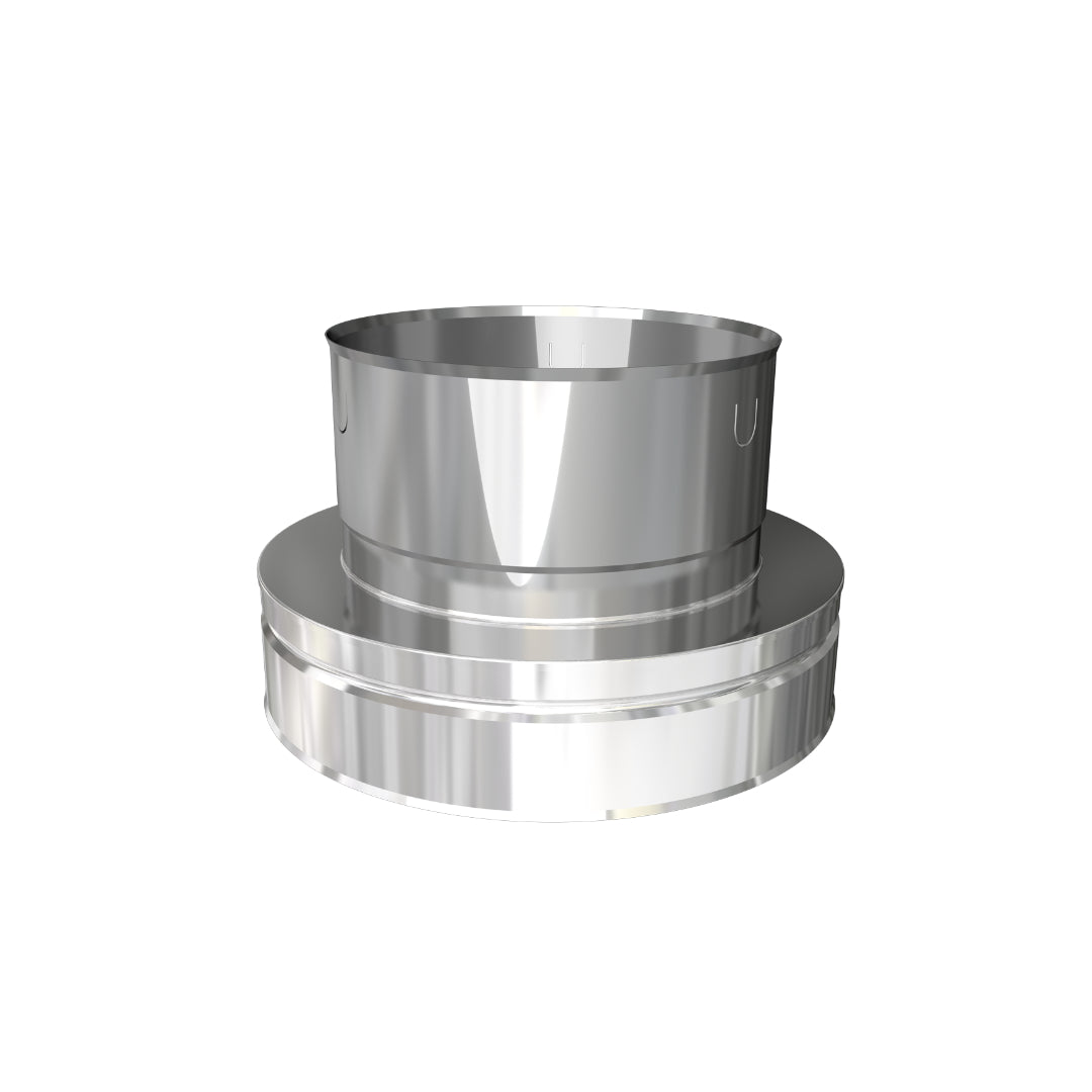 DTW Twin Wall Below to Flex Adapter 5 Inch SS