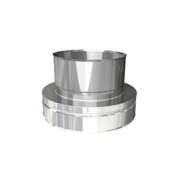 DTW Twin Wall Below to Flex Adapter 7 Inch SS