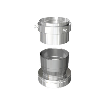 DTW Twin Wall Below to Flex Adapter 5 - 6 Inch SS