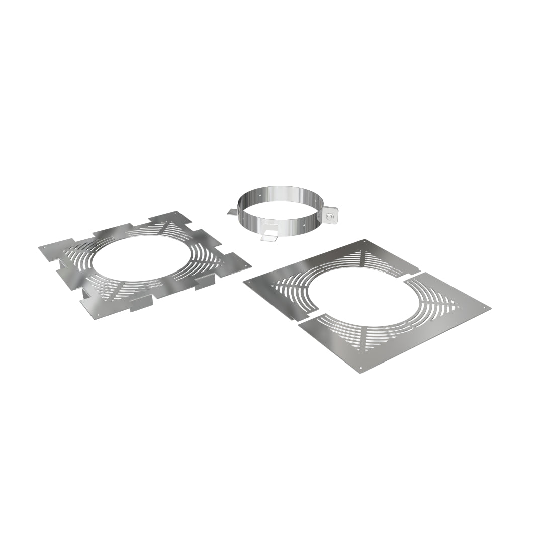 Smoke Riser Support DTW Ventilated Firestop Support Set 7 Inch SS | Henshaws Roofing & Building