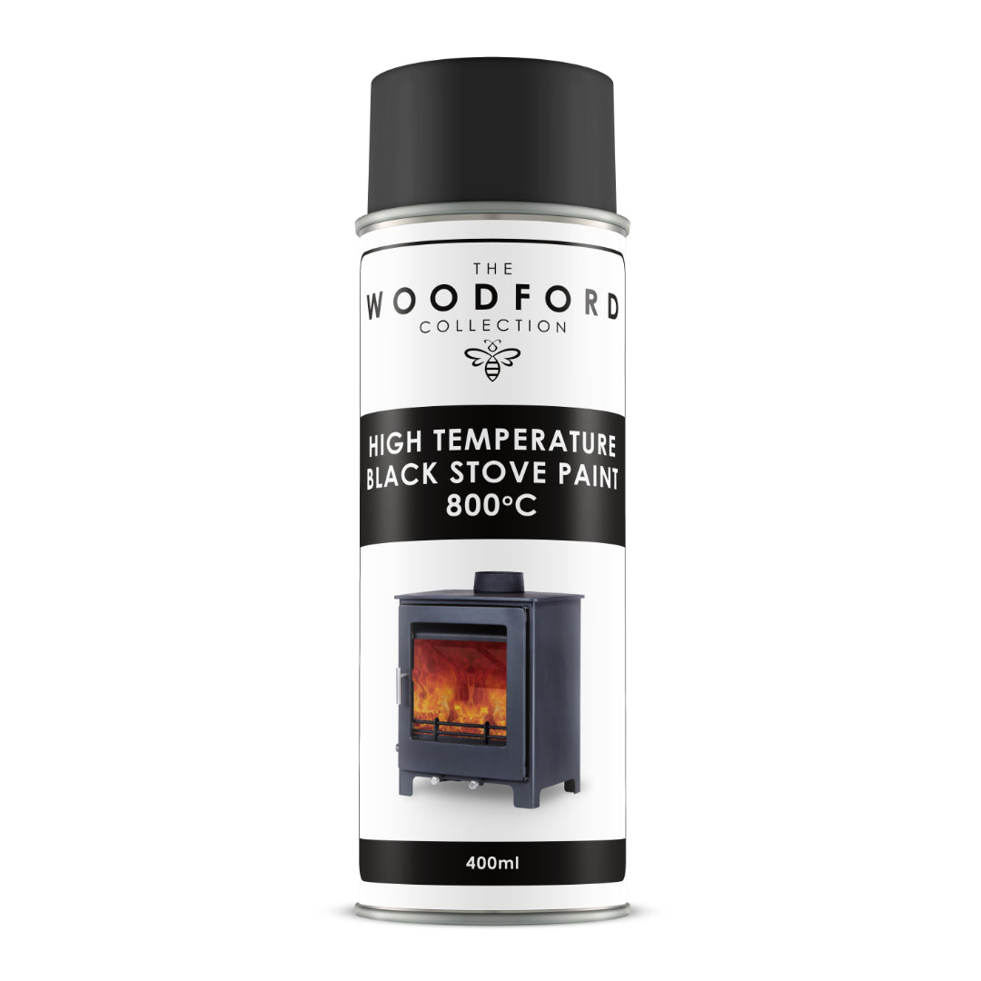 Woodford High Temperature Black Stove Paint 400ml