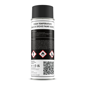 Woodford High Temperature Black Stove Paint 400ml - 0